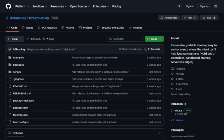 stream-relay: Streaming Data in HubSpot UI Extensions Without the Connection Limit