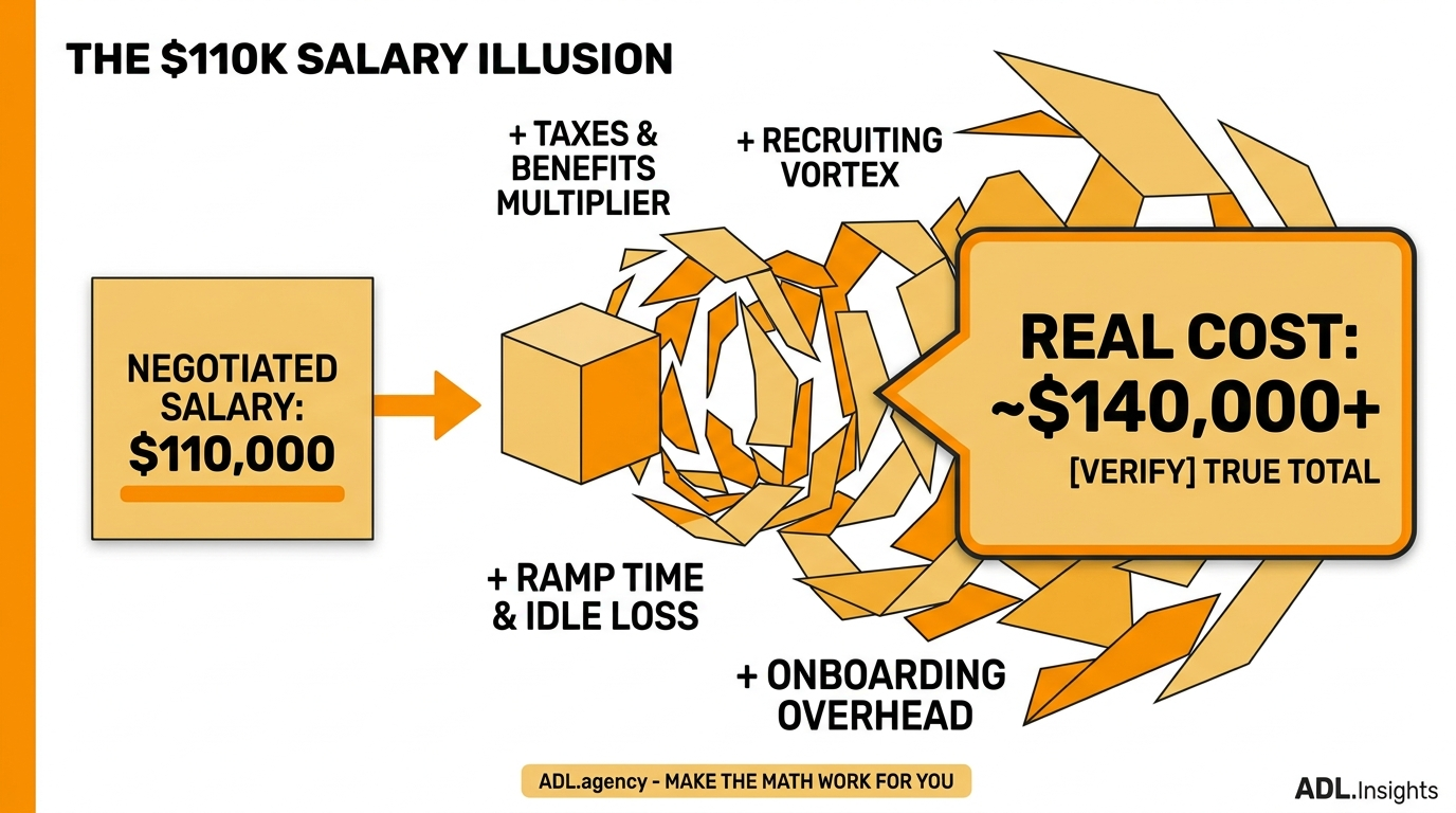 What a $110k Developer Actually Costs